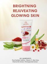 Astra Kashifran Activ face wash with ingredients on a white background